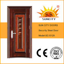 Nigeria Designs Stainless Steel Door, Rubber Seal Steel Door (SC-S129)